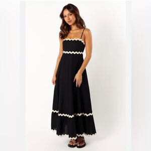 Petal & Pup Black and White Maxi Dress